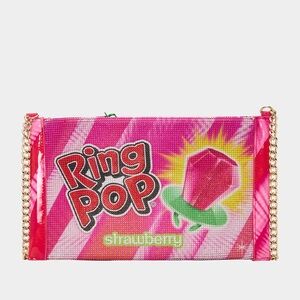 Betsey Johnson x RING POP PARTY POUCH PINK NEW WITH TAGS NWT y2k